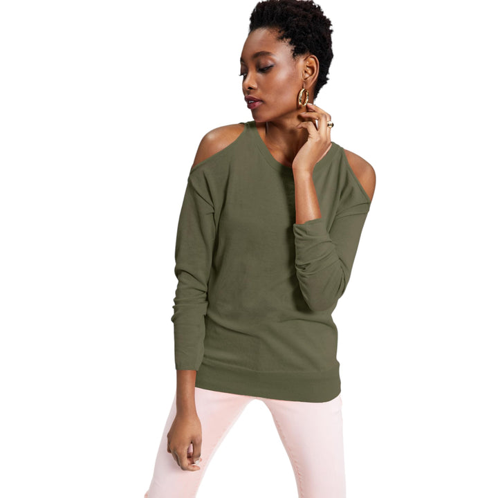 INC International Concepts Cold Shoulder Sweater
