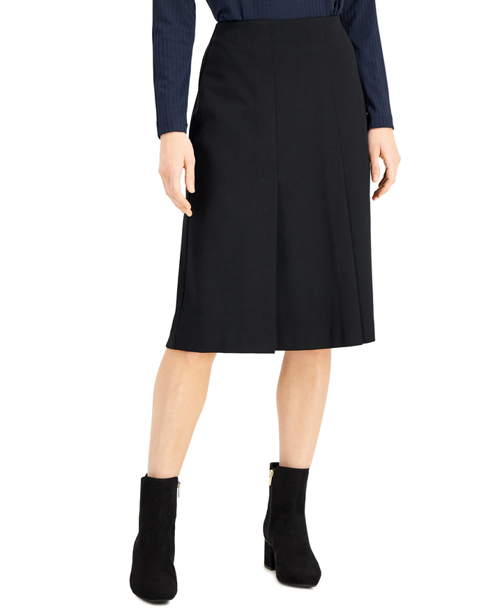Alfani Pleated Pull On A Line Skirt