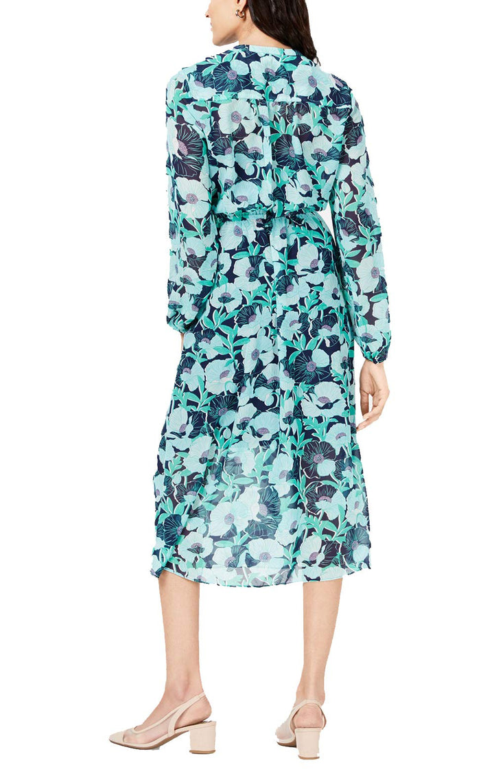 Maison Jules Printed Midi Dress