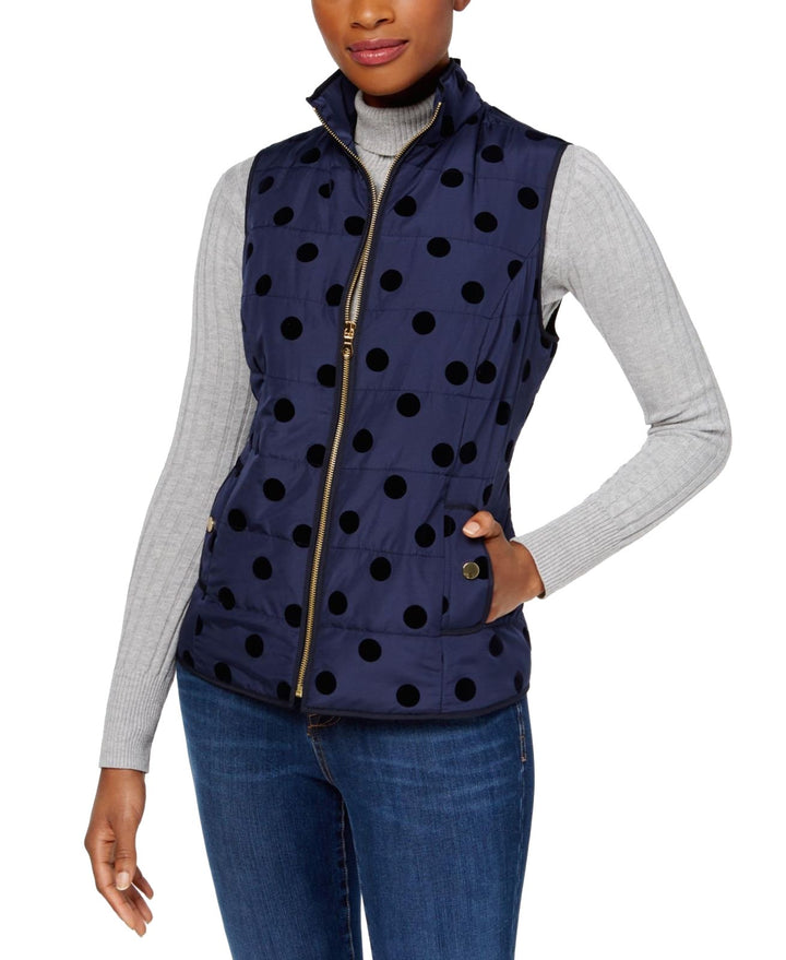 Charter Club Velour Dot Vest