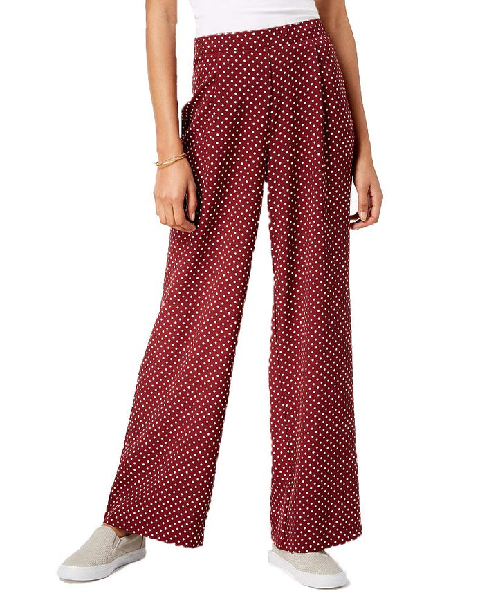 by Ikeddi Juniors' Polka-Dot Wide-Leg Pants