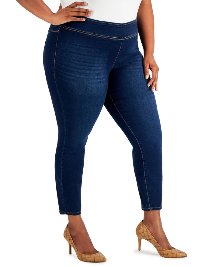 International Concepts Plus Size Pull On Denim Jeggings