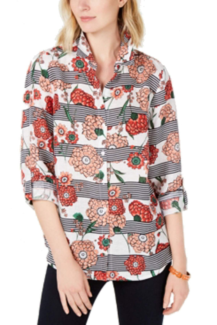 Linen Striped Blouse