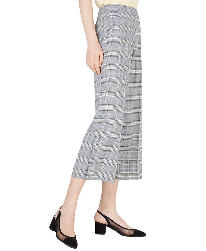 Bar III Plaid Wide Leg Pants