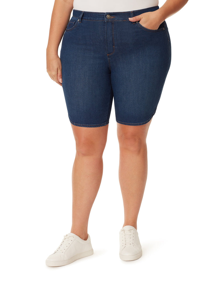 Plus Size Amanda Bermuda Denim Shorts