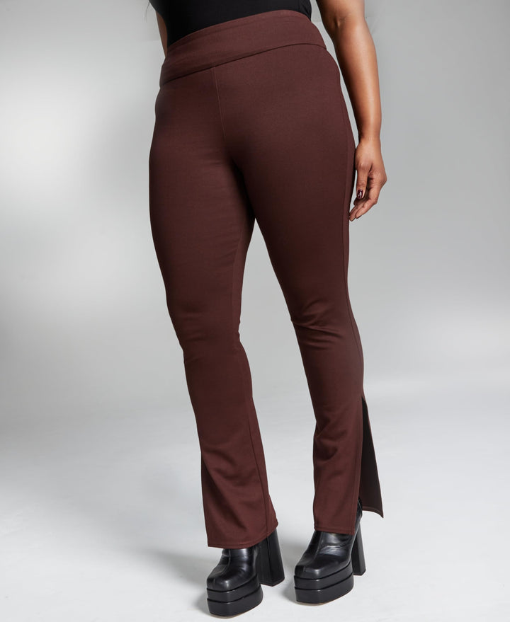 INC International Concepts Ade Samuel For Inc Womens Slit Cuff Ponte Knit Pants