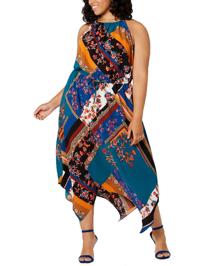 Fishbowl Trendy Plus Size Halter Maxi Dress