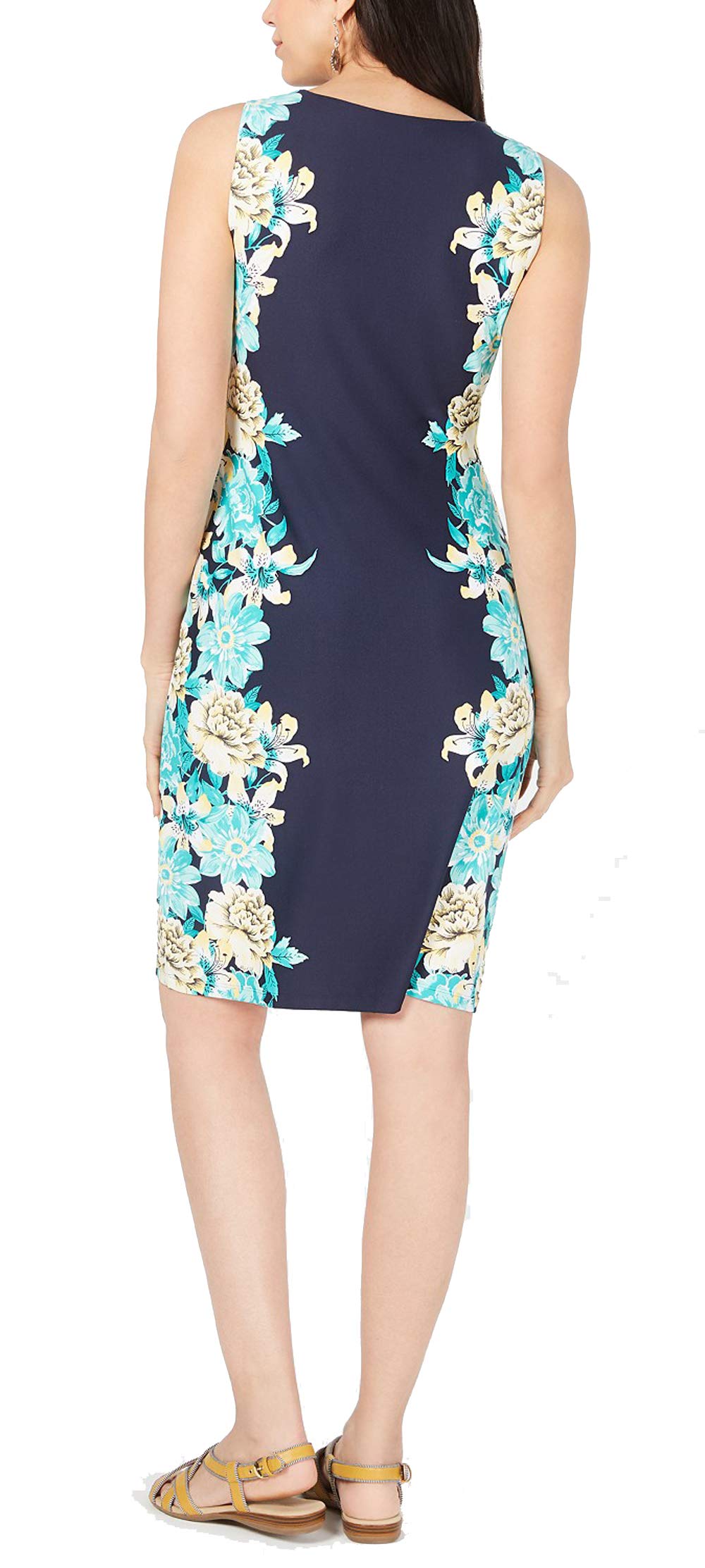 Petite Floral-Print Shift Dress