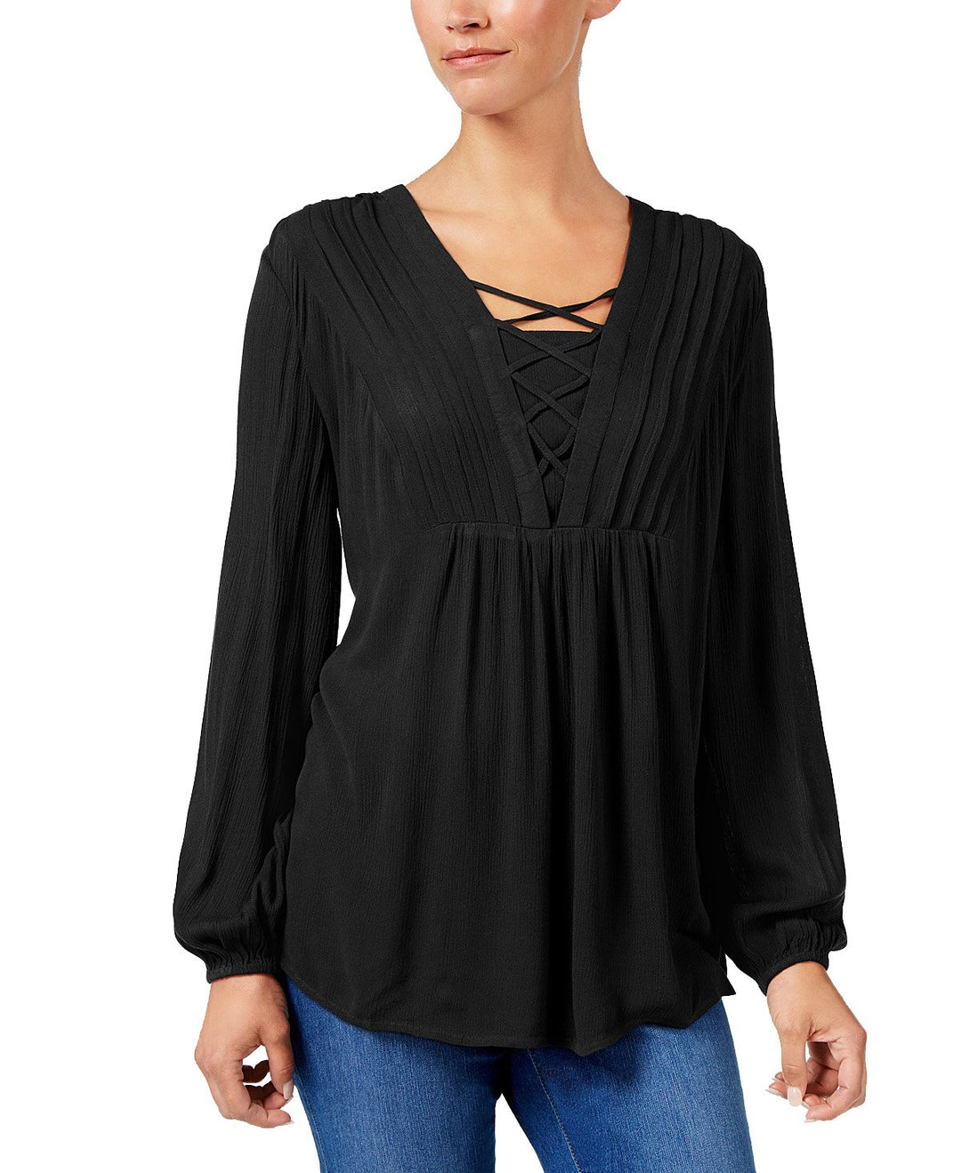 Style & Co Criss Cross Top