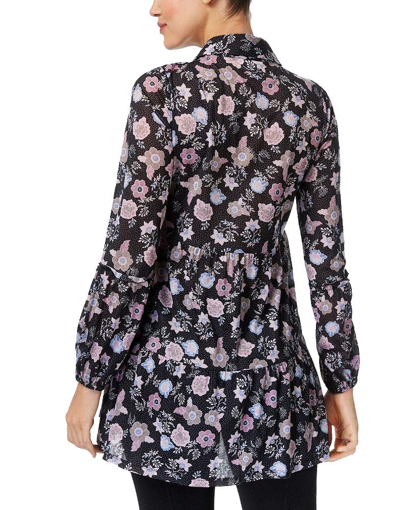 Style & Co Floral Print Swing Shirt