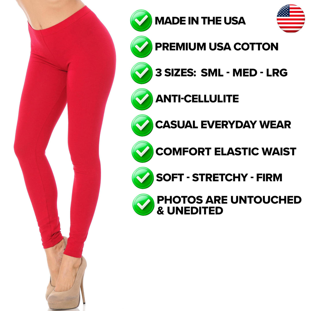 USA Full Length Cotton Leggings