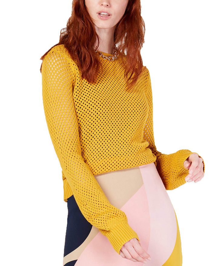 Bar III Perforated Sweater