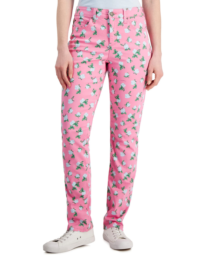 Charter Club Lexington Geo-Print Straight-Leg Jeans