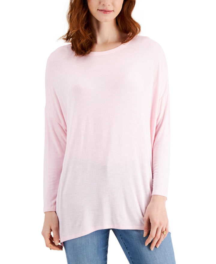 Style & Co Petite Oversized Long Sleeve T-Shirt3