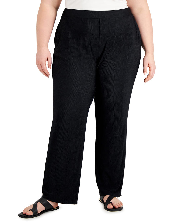 Alfani Plus Size Pull On Bootcut Pants