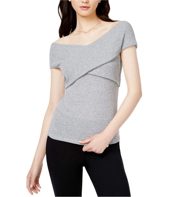 Bar III Off The Shoulder Crisscross Top