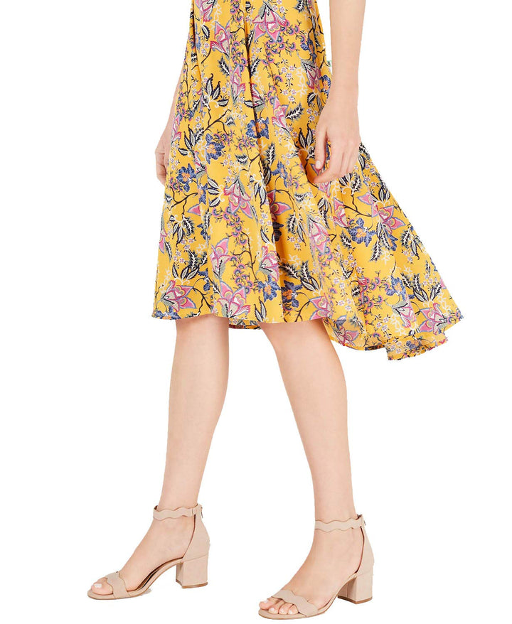 Maison Jules Floral Print High Low Dress