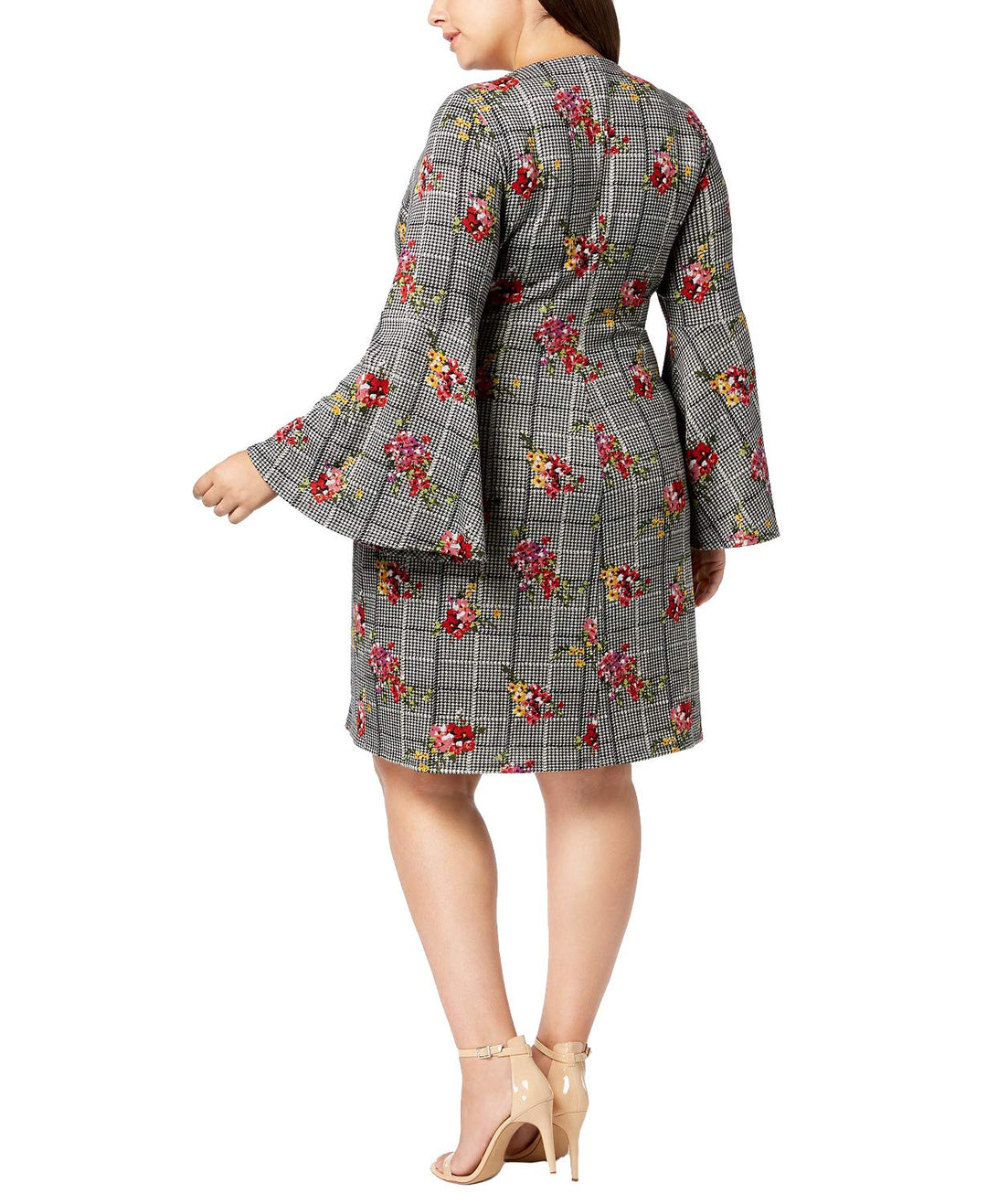 NY Collection Plus Size Bell Sleeve Wrap Dress