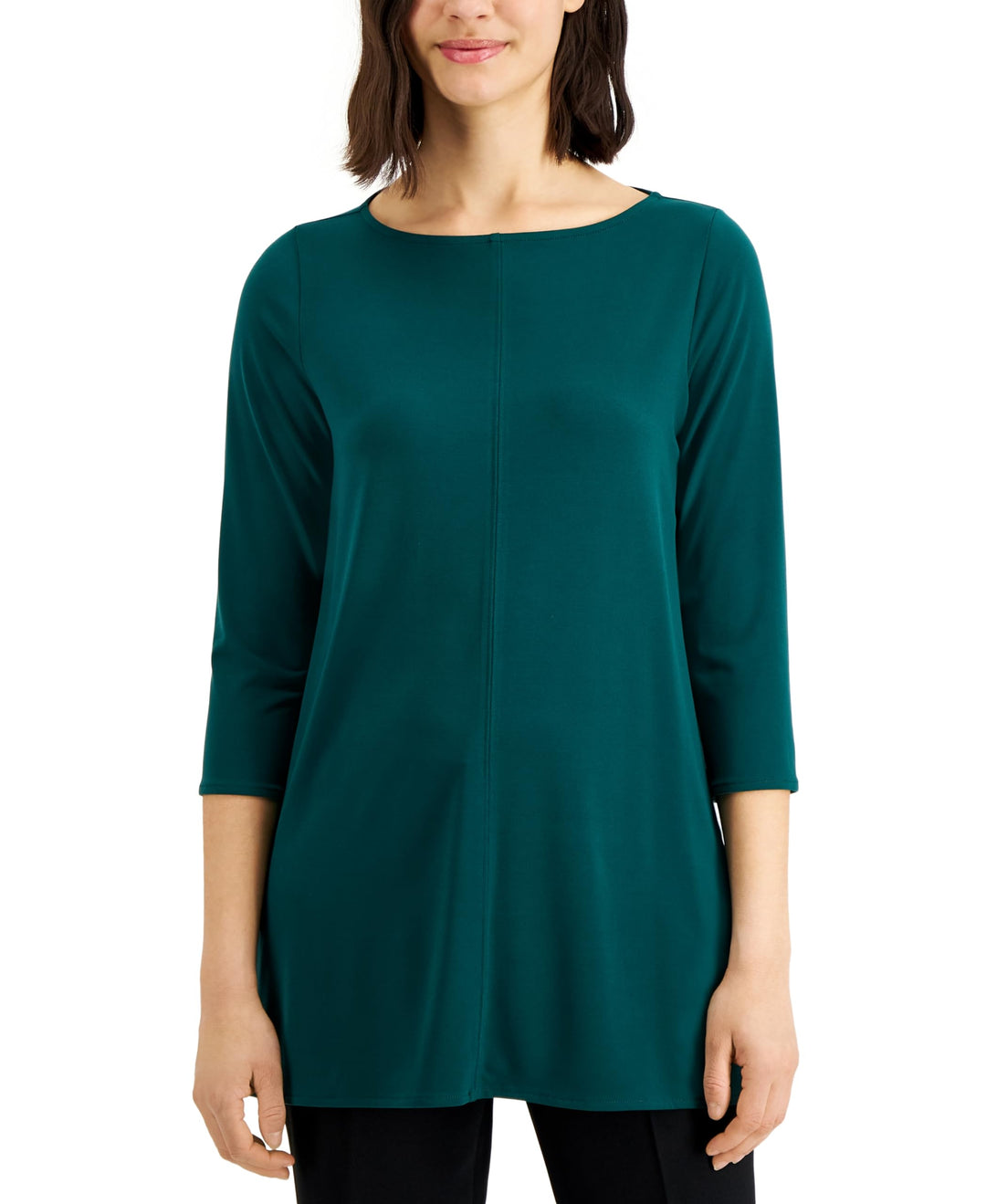 Boat Neck 3/4 Sleeve Tunic