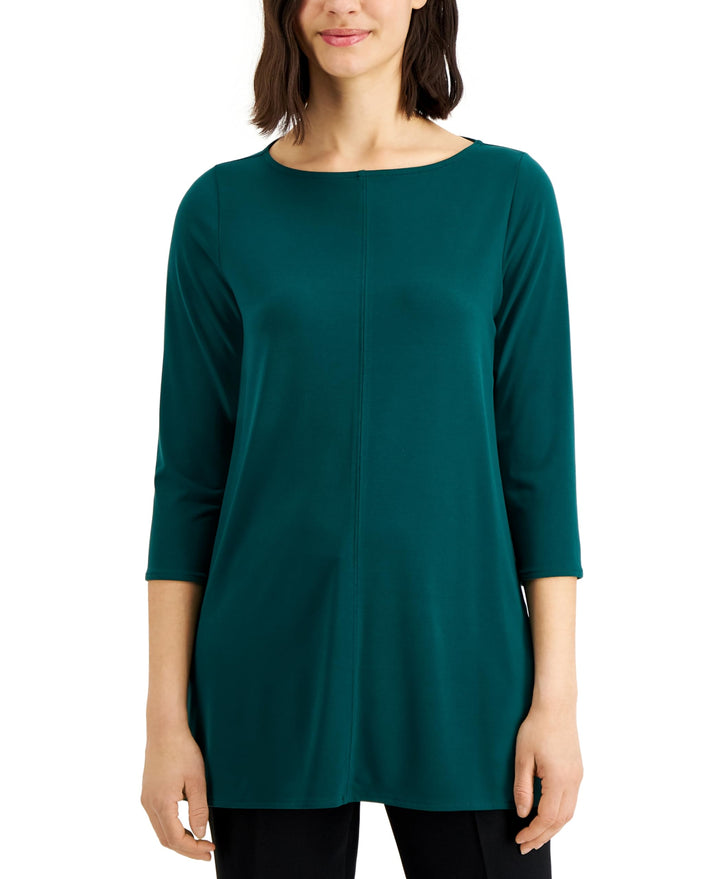 Boat Neck 3/4 Sleeve Tunic