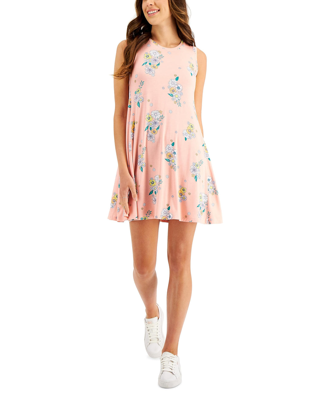 Style & Co Petite Sleeveless Floral Print Flip Flop Dress