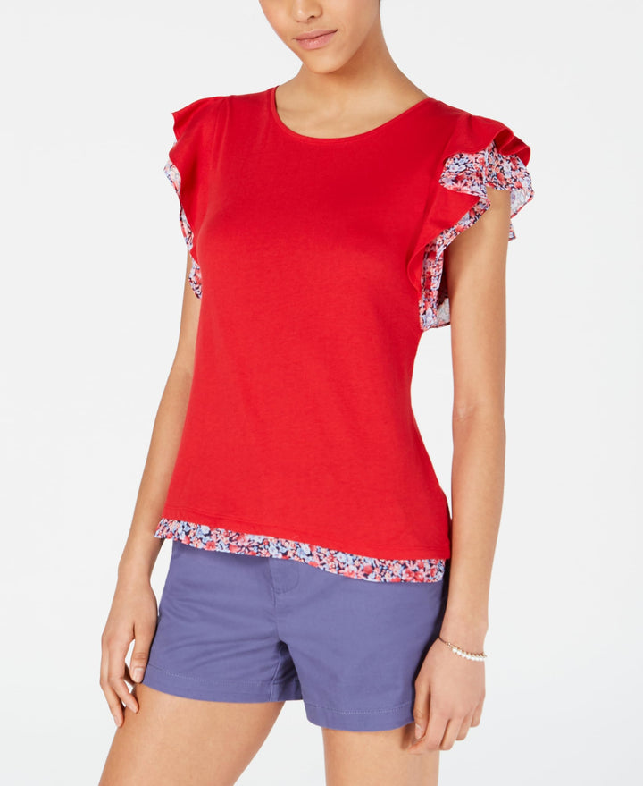 Maison Jules Flutter Sleeve Top