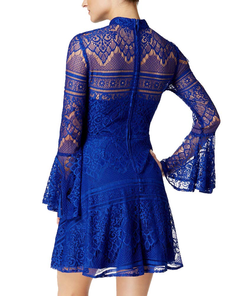 City Studios Juniors Lace Fit Flare Dress