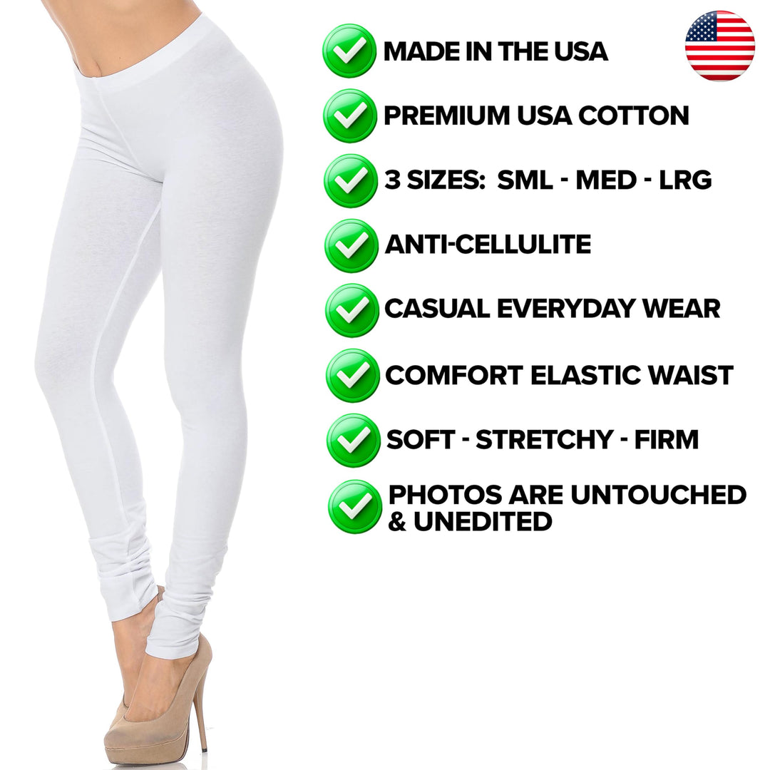 USA Full Length Cotton Leggings