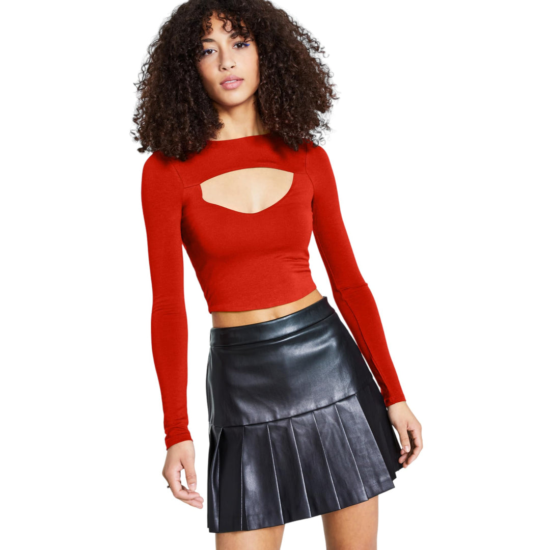 Bar III Cut Out Crop Top