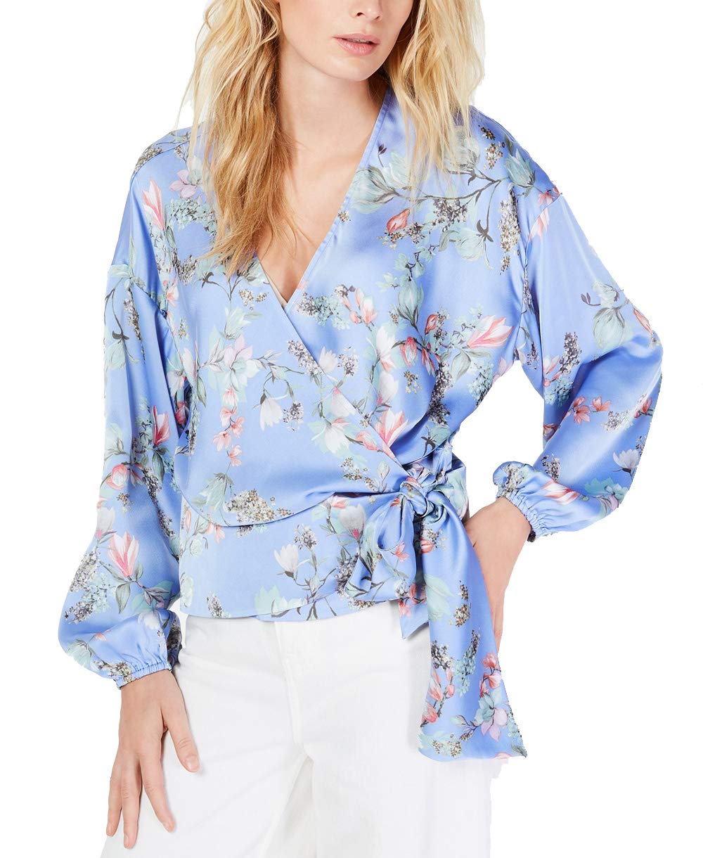 INC Floral-Print Wrap Top