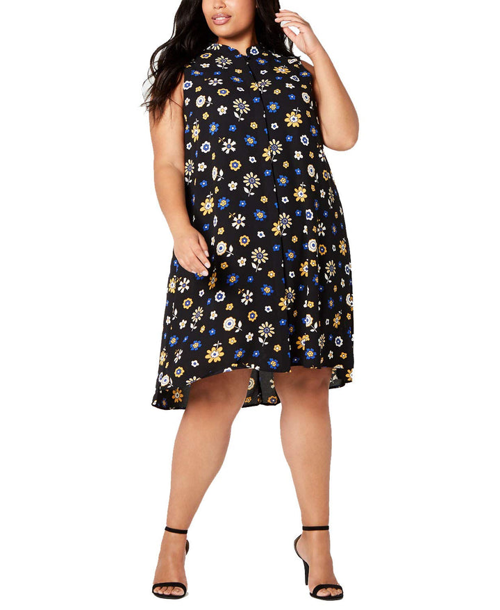 Anne Klein Plus Size Printed Trapeze Dress
