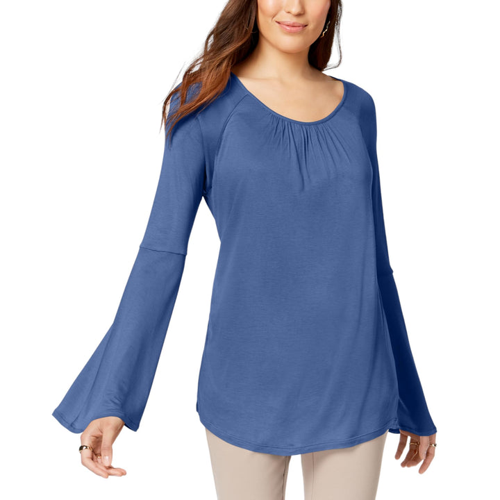 Lantern-Sleeve Top