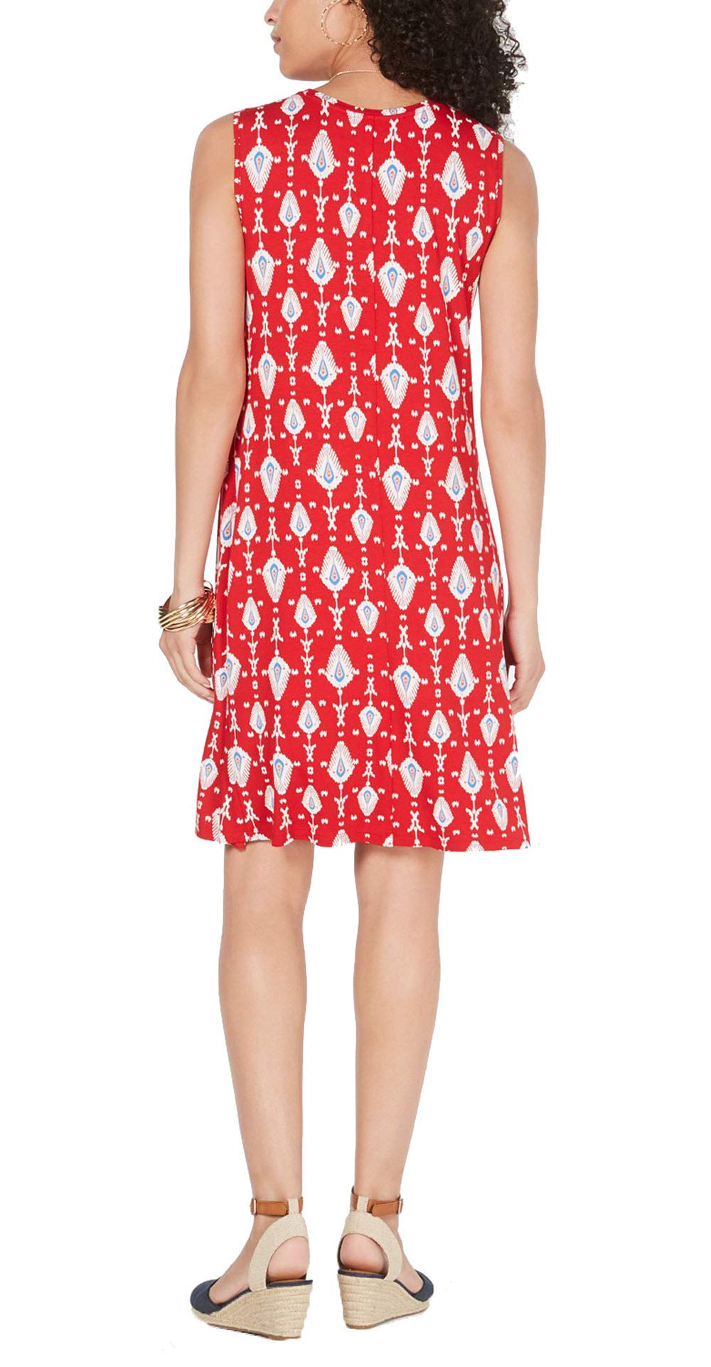Petite Printed Swing Dress