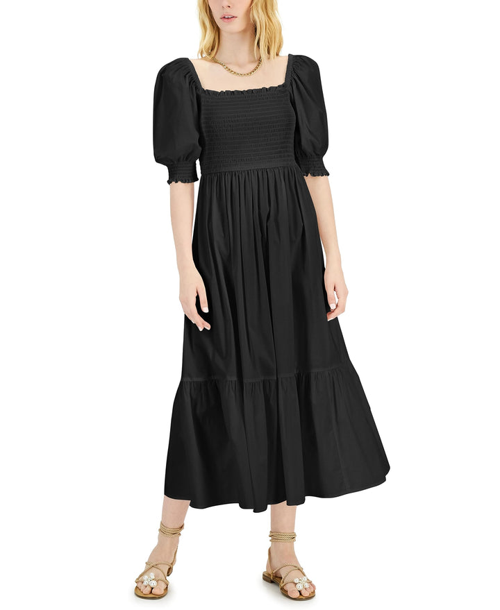 INC International Concepts Smock Puff Sleeve Dress