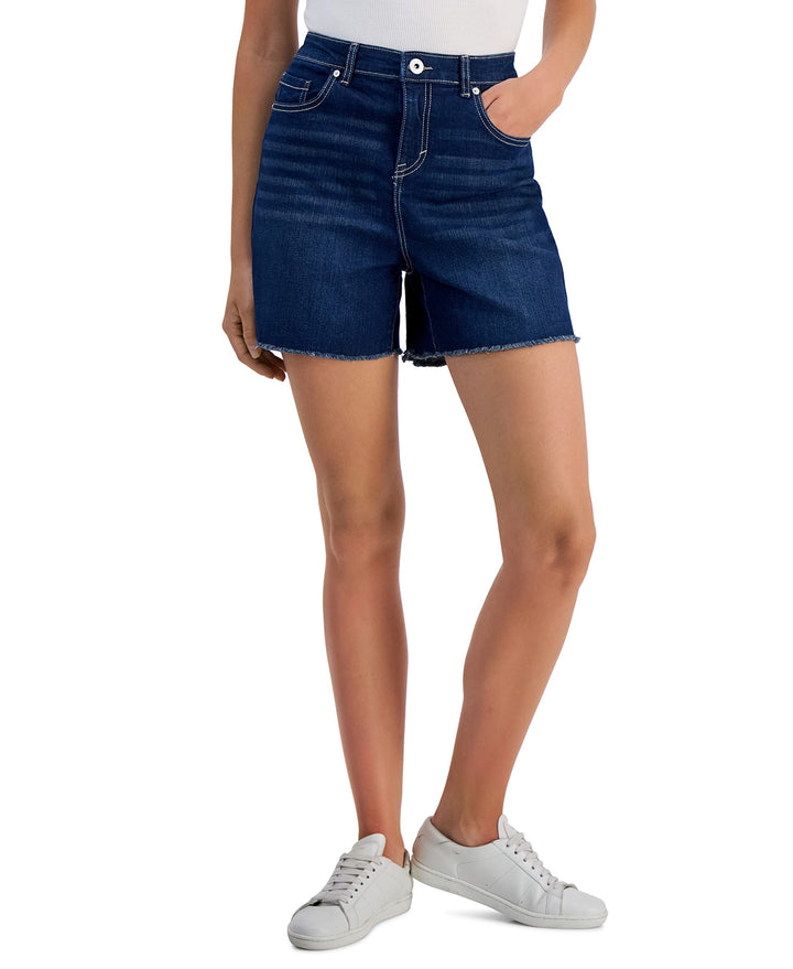 Style & Co Womens Frayed Denim Shorts