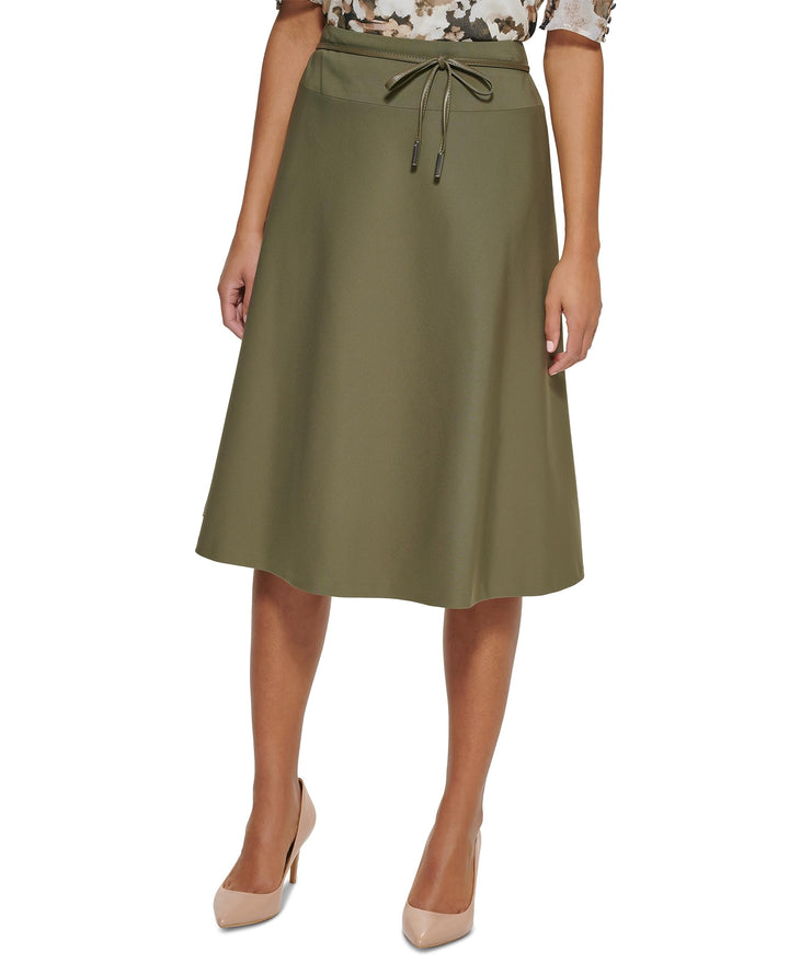 Now This Womens Side Slit Midi Skirt