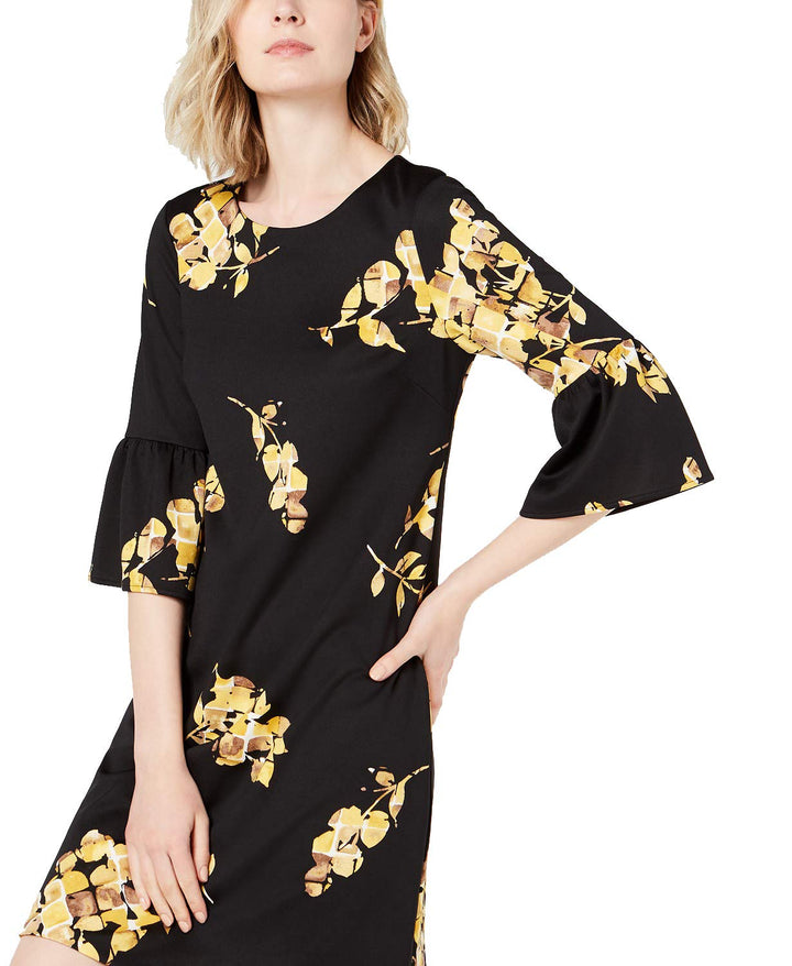 Scuba Bell-Sleeve Dress