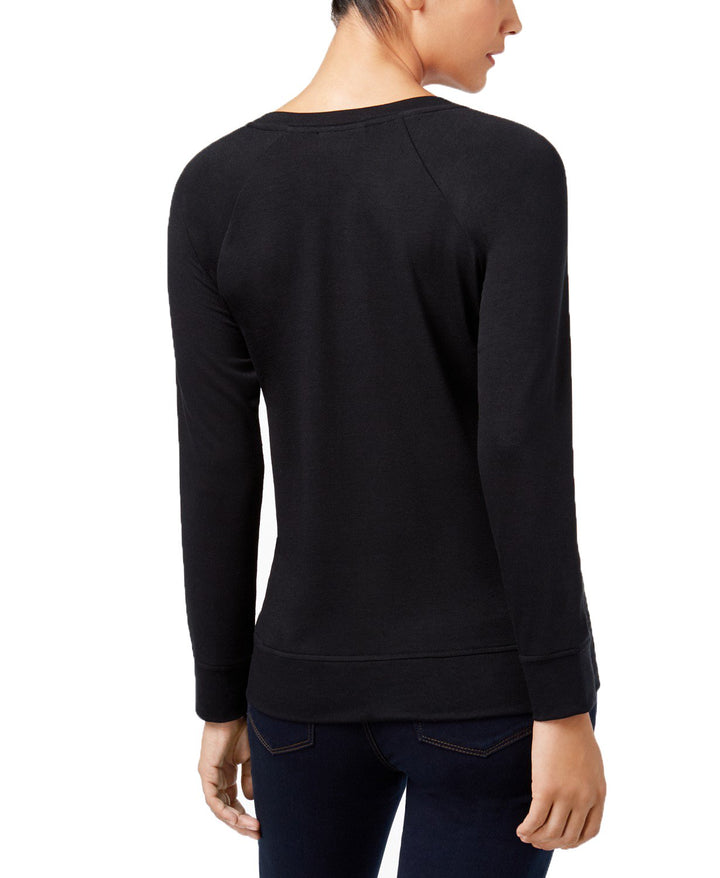 Style & Co Petite Embroidered Sweatshirt