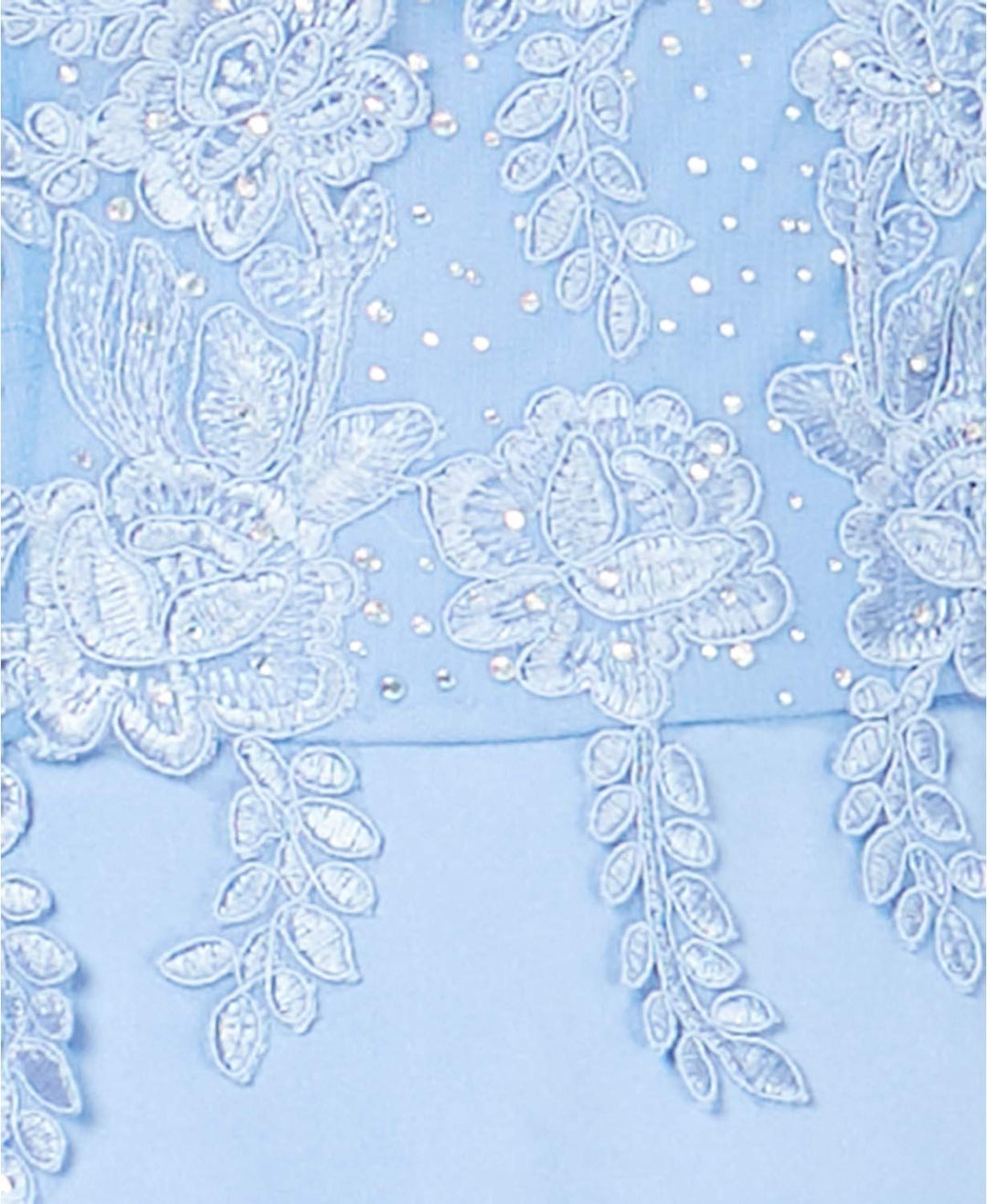 Trendy Plus Size Rhinestone Embroidered Gown