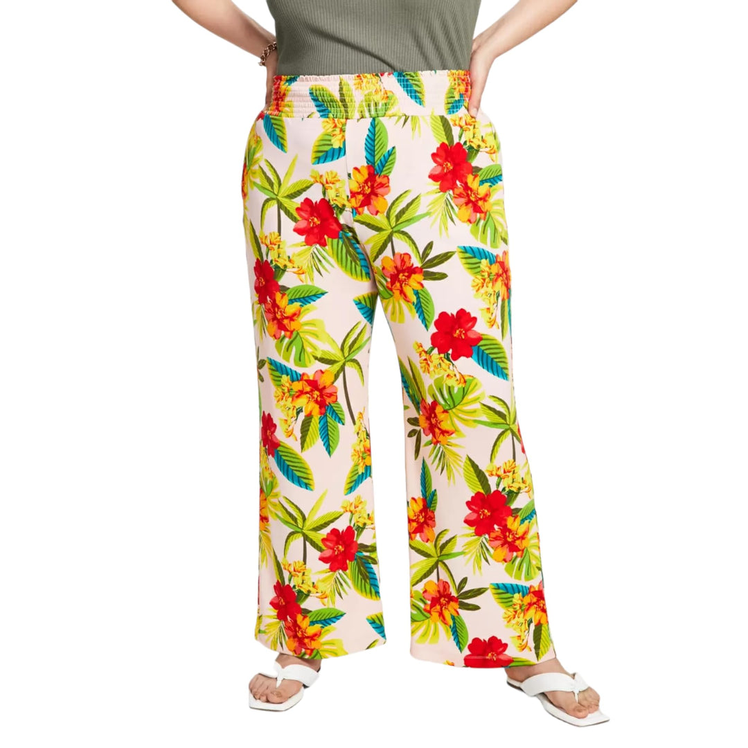Bar III Trendy Plus Size Printed Soft Pants