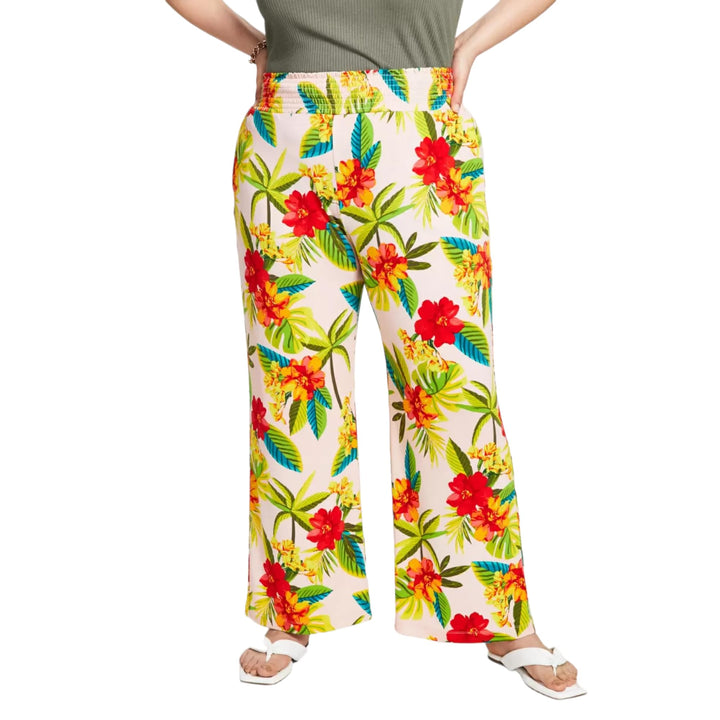 Bar III Trendy Plus Size Printed Soft Pants