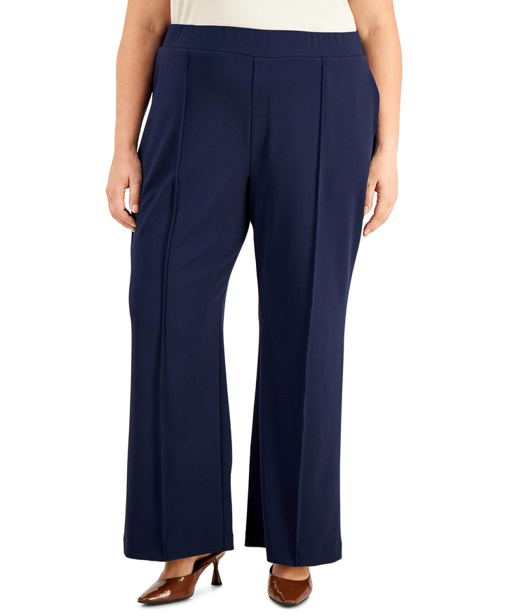 Alfani Plus Size Pull On Straight Pants