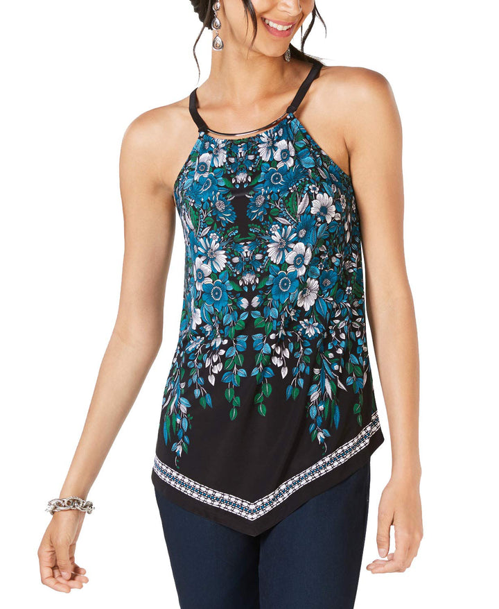 Asymmetrical Hardware Embellished Top