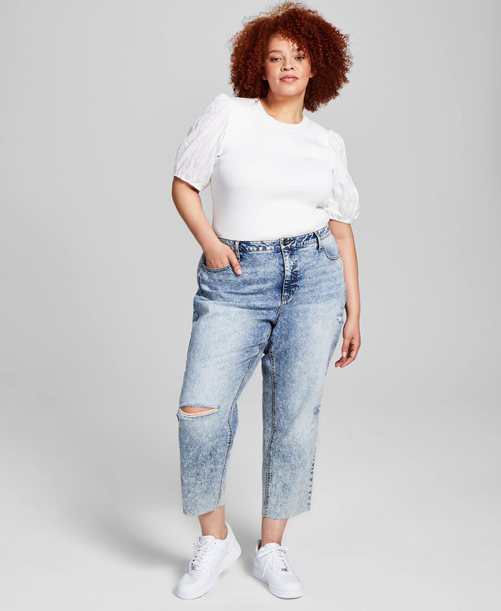 Now This Trendy Plus Size Mom Jeans