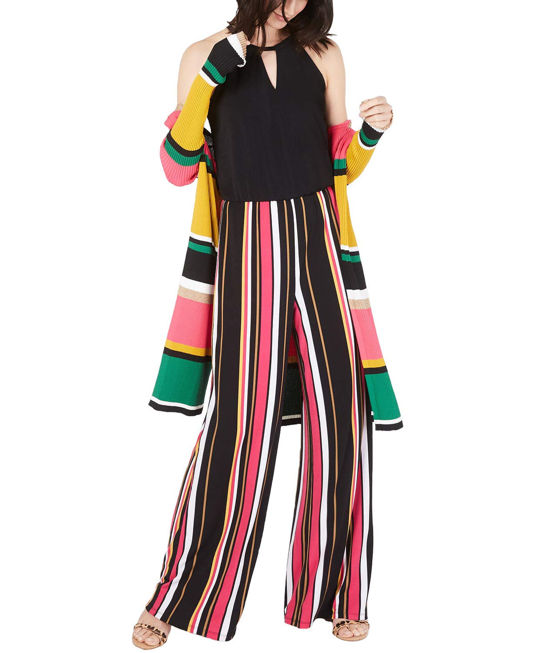INC Multi-Stripe Jumpsuit