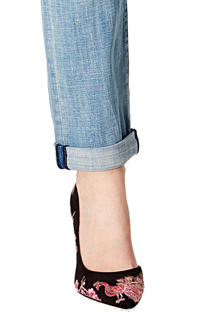 Patched Boyfriend Jeans