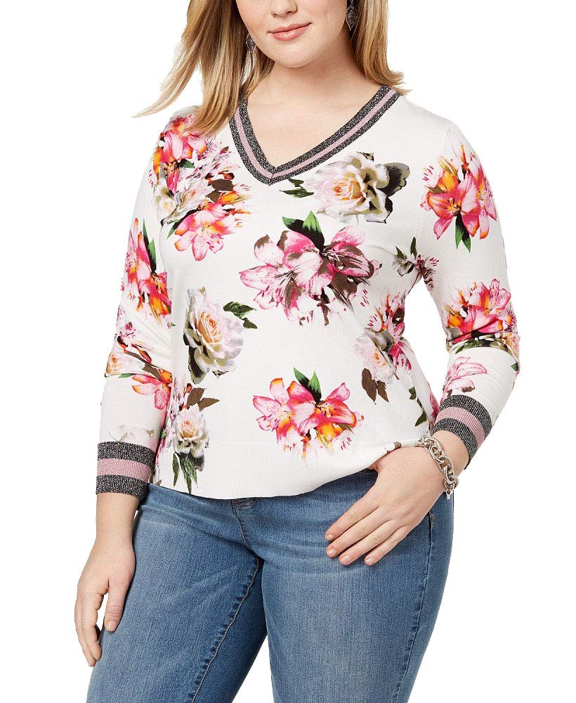 Plus Size Varsity Sweater