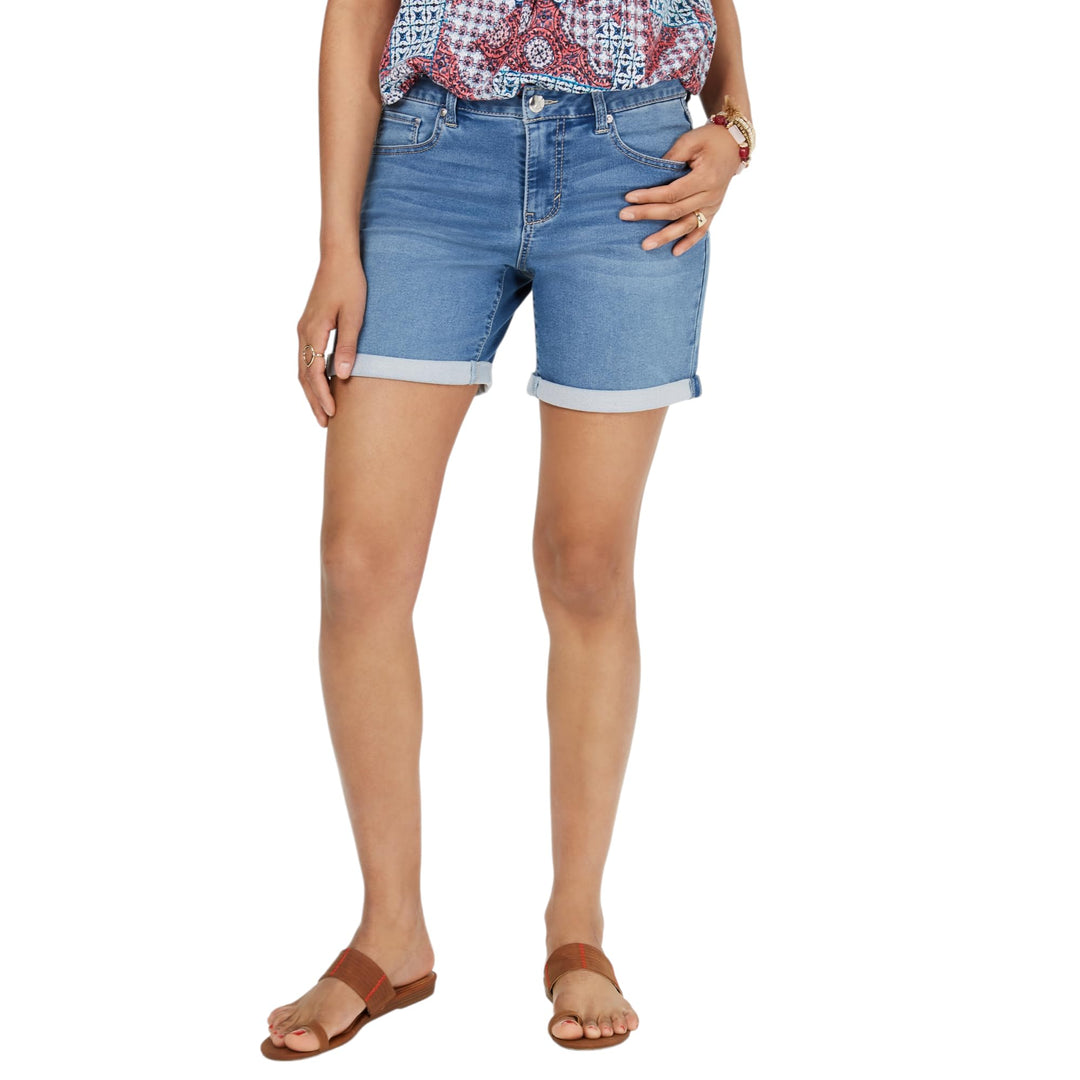Style & Co Cuffed Denim Bermuda Shorts