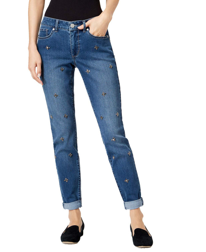 Maison Jules Stud Embellished Jeans