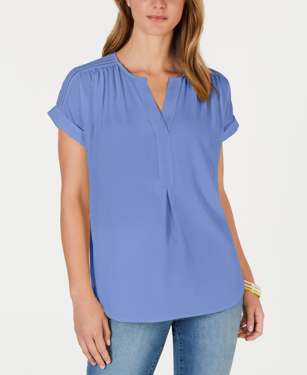 Split-Neck Popover Top